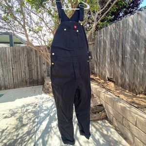 DICKIES Classic Bib Overalls, Rinsed Black